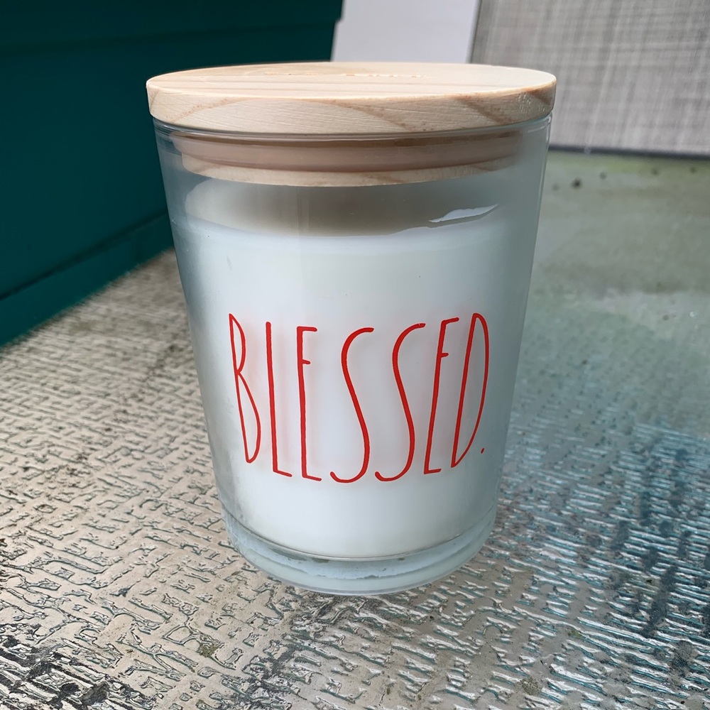 RAE DUNN BLESSED candle